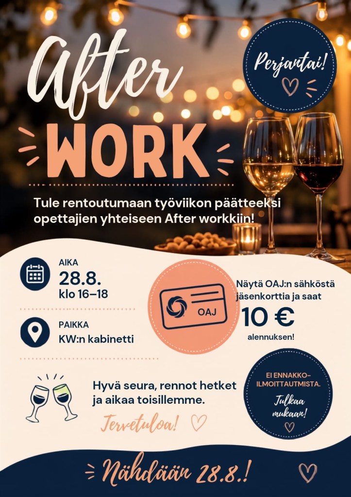 Mainos After Workistä